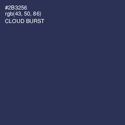 #2B3256 - Cloud Burst Color Image